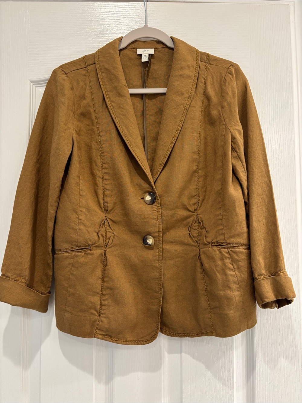 J. Jill Women's Brown Casual Blazer Jacket
